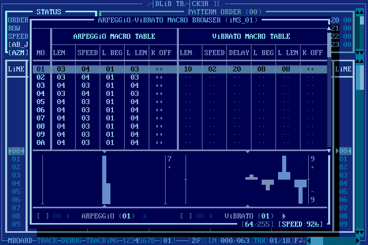 Arpeggio/Vibrato Macro Browser